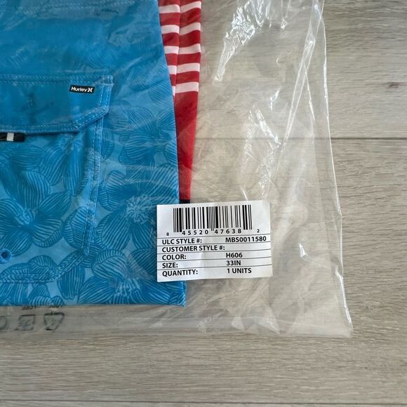 Hurley Phantom Eco Weekender 20” Boardshorts Unity Red 33” NWT IN PACKAGE - Picture 4 of 5